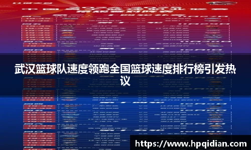 武汉篮球队速度领跑全国篮球速度排行榜引发热议